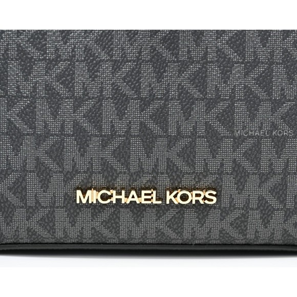MICHAEL KORS SURI Small Logo Bucket Crossbody Black Signature Canvas NWT $398 - Picture 7 of 12